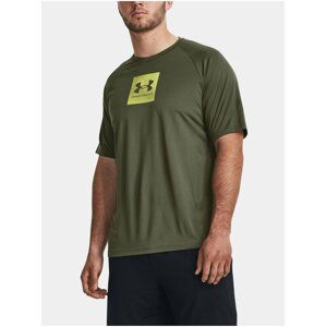 Khaki sportovní tričko Under Armour UA Tech Prt Fill SS