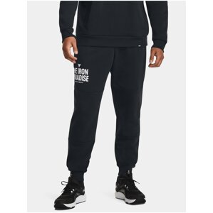 Černé tepláky Under Armour Pjt Rock Rival Flc Jogger