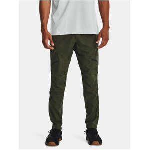 Khaki sportovní kalhoty Under Armour UA UNSTOPPABLE CARGO PANTS