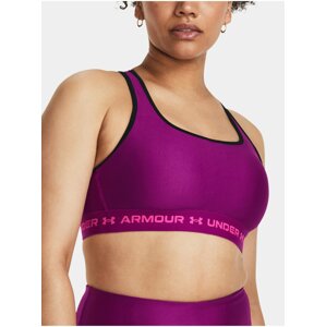 Fialová sportovní podprsenka Under Armour Crossback Mid Bra