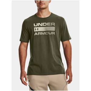 Khaki tričko Under Armour UA TEAM ISSUE WORDMARK SS