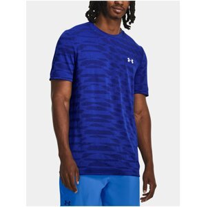 Modré sportovní tričko Under Armour UA Seamless Ripple SS