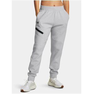 Světle šedé sportovní tepláky Under Armour Unstoppable Flc Jogger