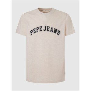 Béžové pánské tričko Pepe Jeans