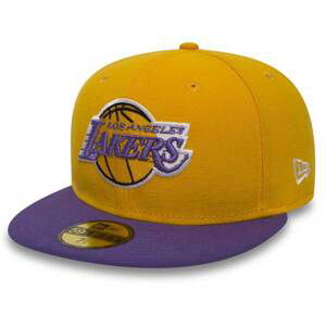 Kšiltovka New Era 59FIFTY NBA Basic Los Angeles Lakers Yellow Purple cap