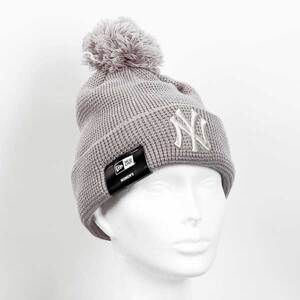 Dámská čepice New Era MLB WMNS Bobble Cuff Knit NY Yankees Grey