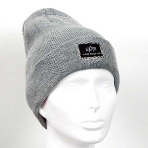 Alpha Industries X-Fit Burgundy Beanie Grey