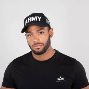 Kšiltovka Alpha Industries Army Cap Black