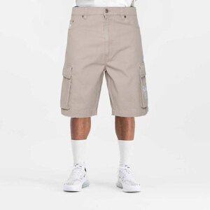 Kraťasy Karl Kani Retro Washed Herringbone Cargo Shorts taupe