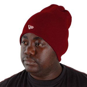 New Era Basic Long Knitt Beanie Maroon