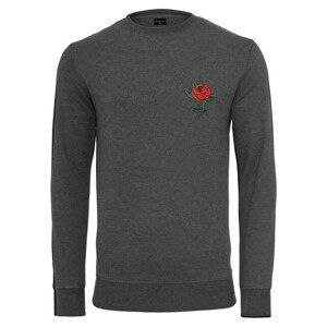 Mr. Tee Rose Crewneck charcoal