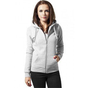 Urban Classics Ladies Zip Hoody grey