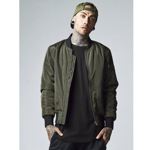 Urban Classics 2-Tone Bomber Jacket darkolive/black