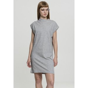 Urban Classics Ladies Turtel Extended Shoulder Dress grey