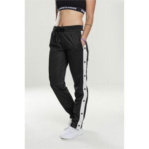 Urban Classics Ladies Button Up Track Pants blk/wht/blk