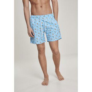 Urban Classics Pattern?Swim Shorts lightblue/ice