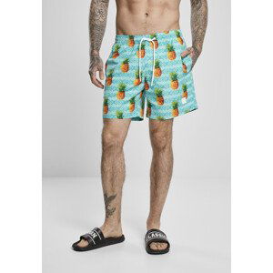 Urban Classics Pattern Swim Shorts pineapple aop