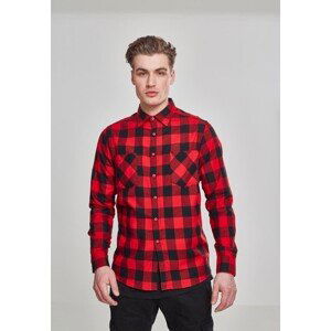 Urban Classics Checked Flanell Shirt blk/red