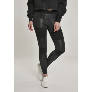 Urban Classics Ladies Fake Leather Tech Leggings black