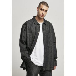 Urban Classics Oversized Denim Shirt black stone washed