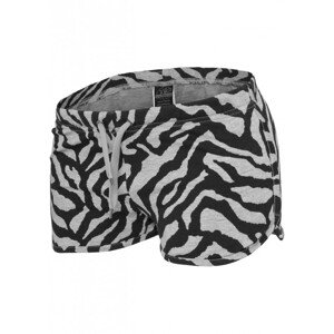 Urban Classics Ladies Zebra Hotpants gry/blk