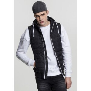 Urban Classics Small Bubble Hooded Vest blk/wht