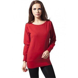 Urban Classics Ladies Wideneck Crewneck red