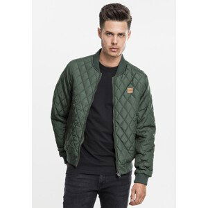 Urban Classics Diamond Quilt Nylon Jacket olive