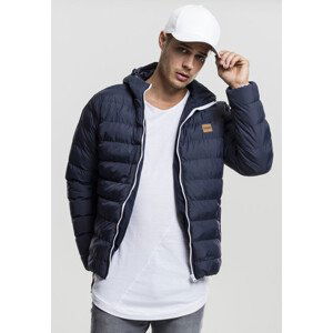 Pánská bunda Urban Classics Basic Bubble Jacket nvy/wht/nvy