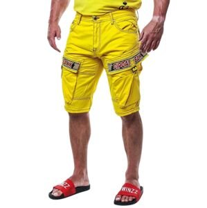 Pánské kraťasy CIPO & BAXX CK243 YELLOW Barva: Žlutá, Konfekční velikost: W29