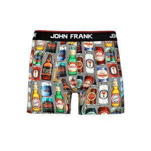 Pánské boxerky John Frank JFBD313 XL Šedá