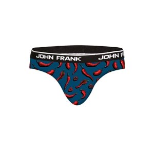 Pánské slipy John Frank JFBRIEF246-SO HOT XXL Tm. modrá