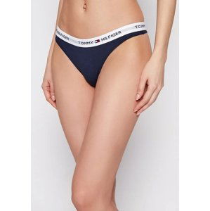 Dámská tanga Tommy Hilfiger UW0UW03835 L Tm. modrá