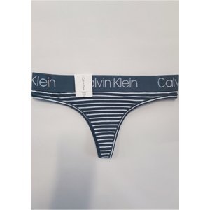 Dámské tanga Calvin Klein QD3751E L Modrá