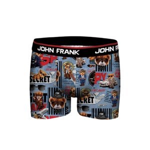Pánské boxerky John Frank JFBD355 L Modrá