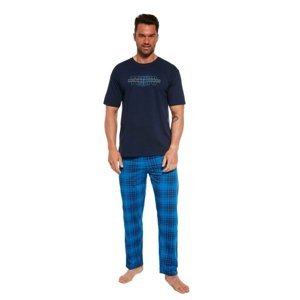 Pánské pyžamo Cornette 134/246 L Tm. modrá
