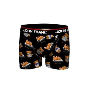 Pánské boxerky John Frank JFBD349 L Černá