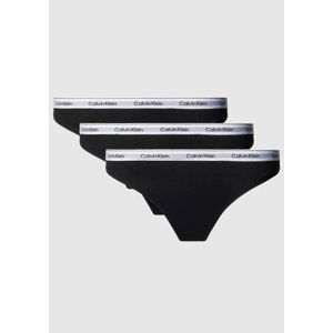 Dámské tanga Calvin Klein QD5209E UB1 3PACK L Černá