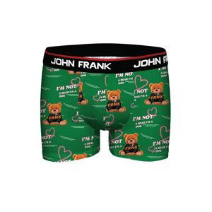 Pánské boxerky John Frank JFBD365 XL Zelená