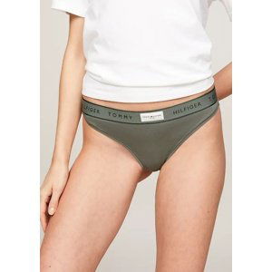 |Dámská tanga TOMMY HILFIGER UW0UW04812 L Zelená