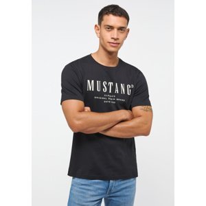 Pánské tričko  MUSTANG  černé - 3XL