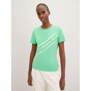 Dámské tričko  Tom Tailor  zelené - XS