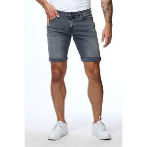 Pánské kraťasy  CROSS JEANS Leom šedé - 38