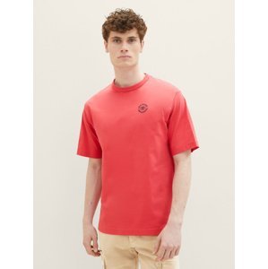 Pánské tričko  Tom Tailor  červené - L