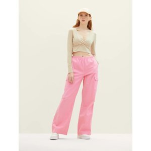 Dámské kalhoty  Tom Tailor  růžové - M
