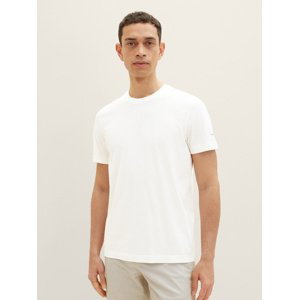 Pánské tričko  Tom Tailor  bílé - XXL