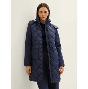 Dámský zimní kabát Tom Tailor modrý-XL