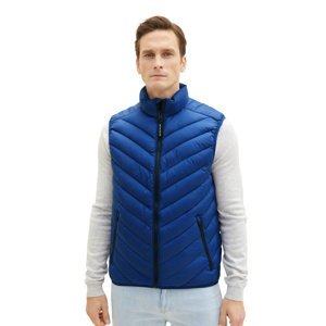 Pánská vesta TOM TAILOR modrá-XL