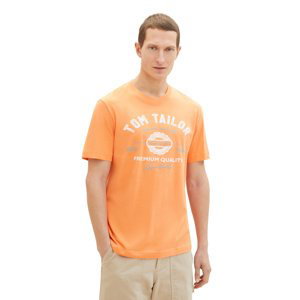 Pánské tričko k.r. TOM TAILOR oranžové-L