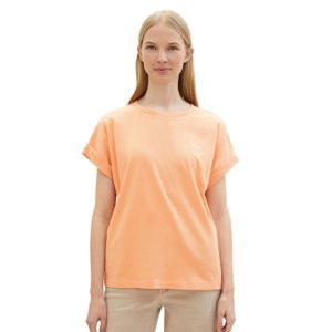 Dámské tričko k.r. TOM TAILOR oranžové-XL